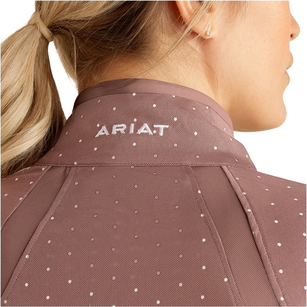 2024 Ariat Womens Sunstopper 3.0 Long Sleeve Baselayer 10053416- Twilight Mauve Dot